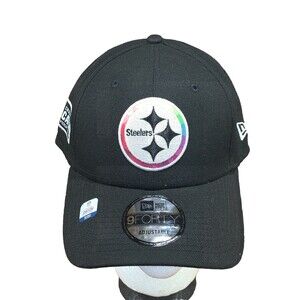 ~NEW~Pittsburgh Steelers 2023 New Era 9FORTY NFL Crucial Catch Adjustable Hat